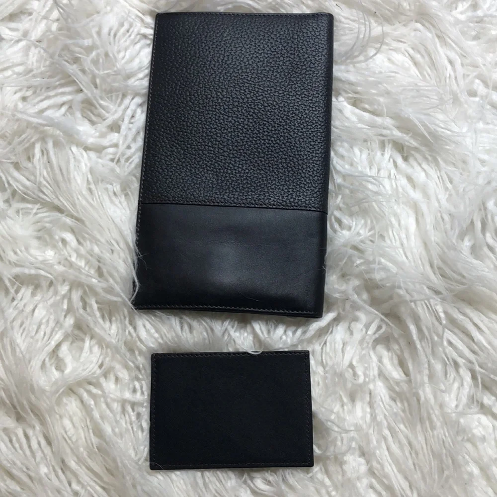 ⭐️🔹 Parmigiani Leather Long Wallet Travel Doc Holder
